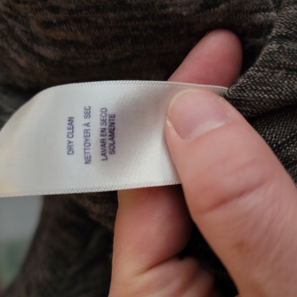 Splendid Sleeveless Draped Knit Long Vest W Hood in green/grey, Medium - Picture 7 of 7